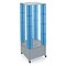 Azar Displays Multi-Tower Pegboard Floor Revolving Display Panel Size 4"W x 48"H 700228-BLU - alternate 1